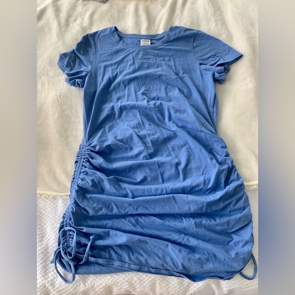 💥💥🧊🧊NWOT🧊🧊💥💥 Victoria's Secret "Pink" French Blue Ruched Dress